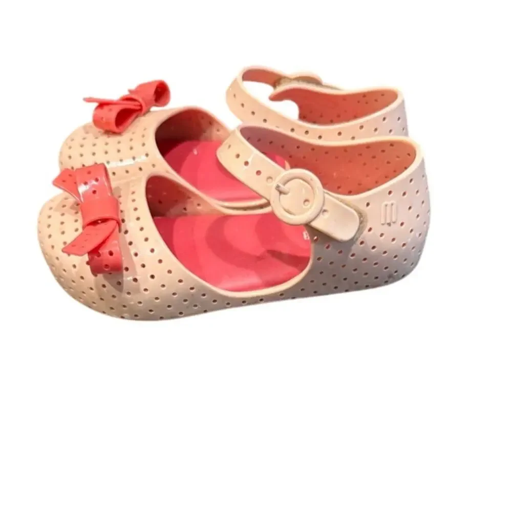 Mini Melissa Furadinha Pop BB shoes with bow Toddler Size 9